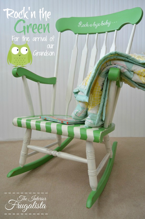 green rocking chair nursery