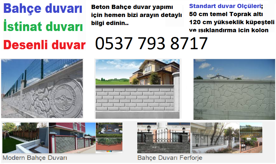 Ankara bahçe duvarı 0537 793 8717