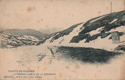 Postal del Puerto de Pajares, La Perruca. Foto Villegas