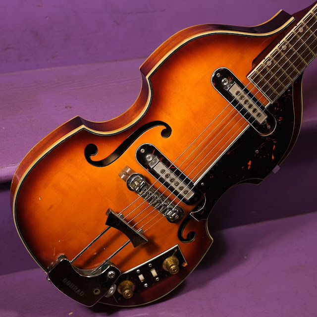 1960s Conrad ViolinShaped Electric Guitar