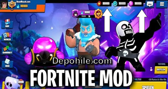 Brawl Stars Fortnite Karakterleri Modu + Kaynak Hile Ağustos 2019