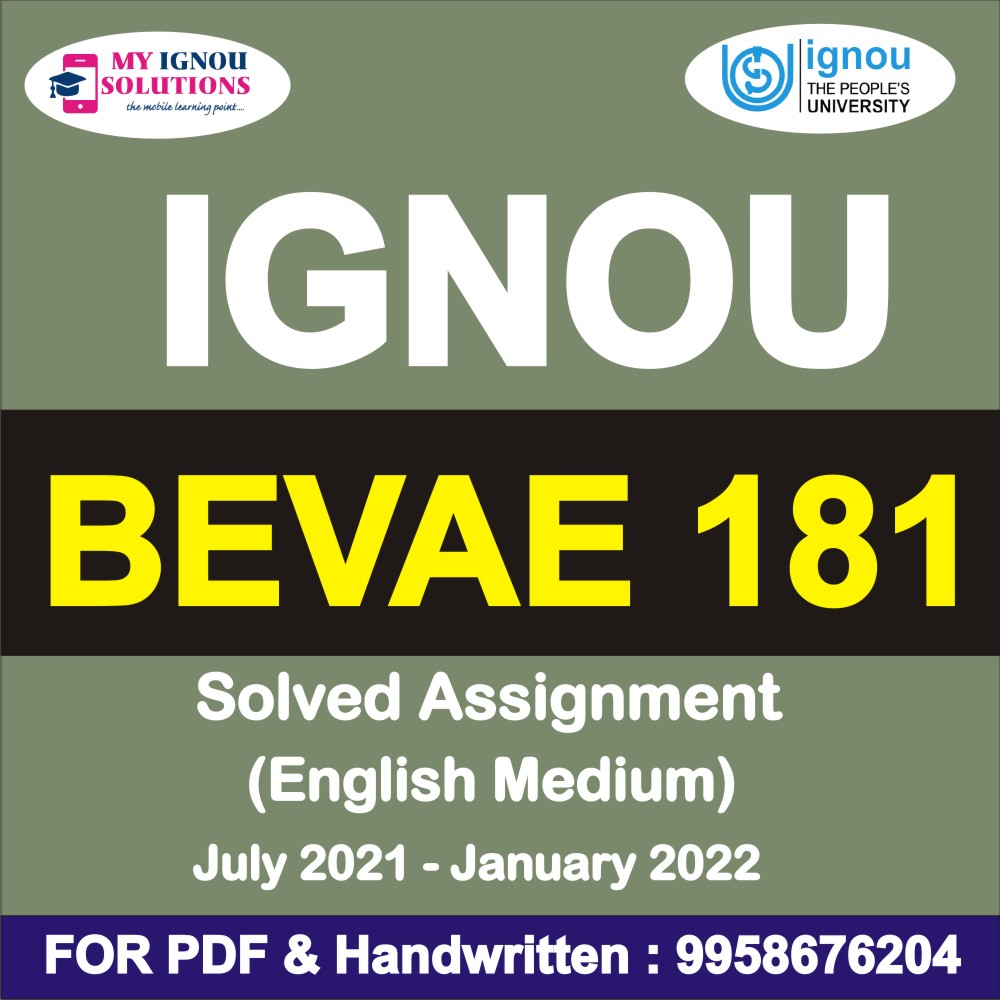 bevae 181 solved assignment free download pdf