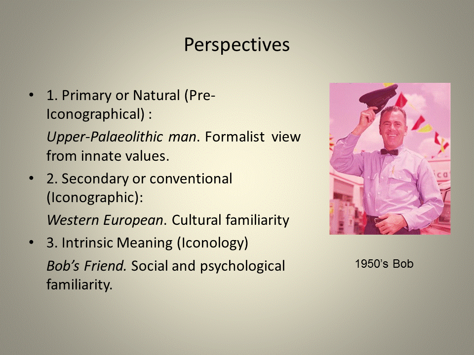 Histories of Fine Art: Content Analysis: Panofsky, Iconography- Iconology