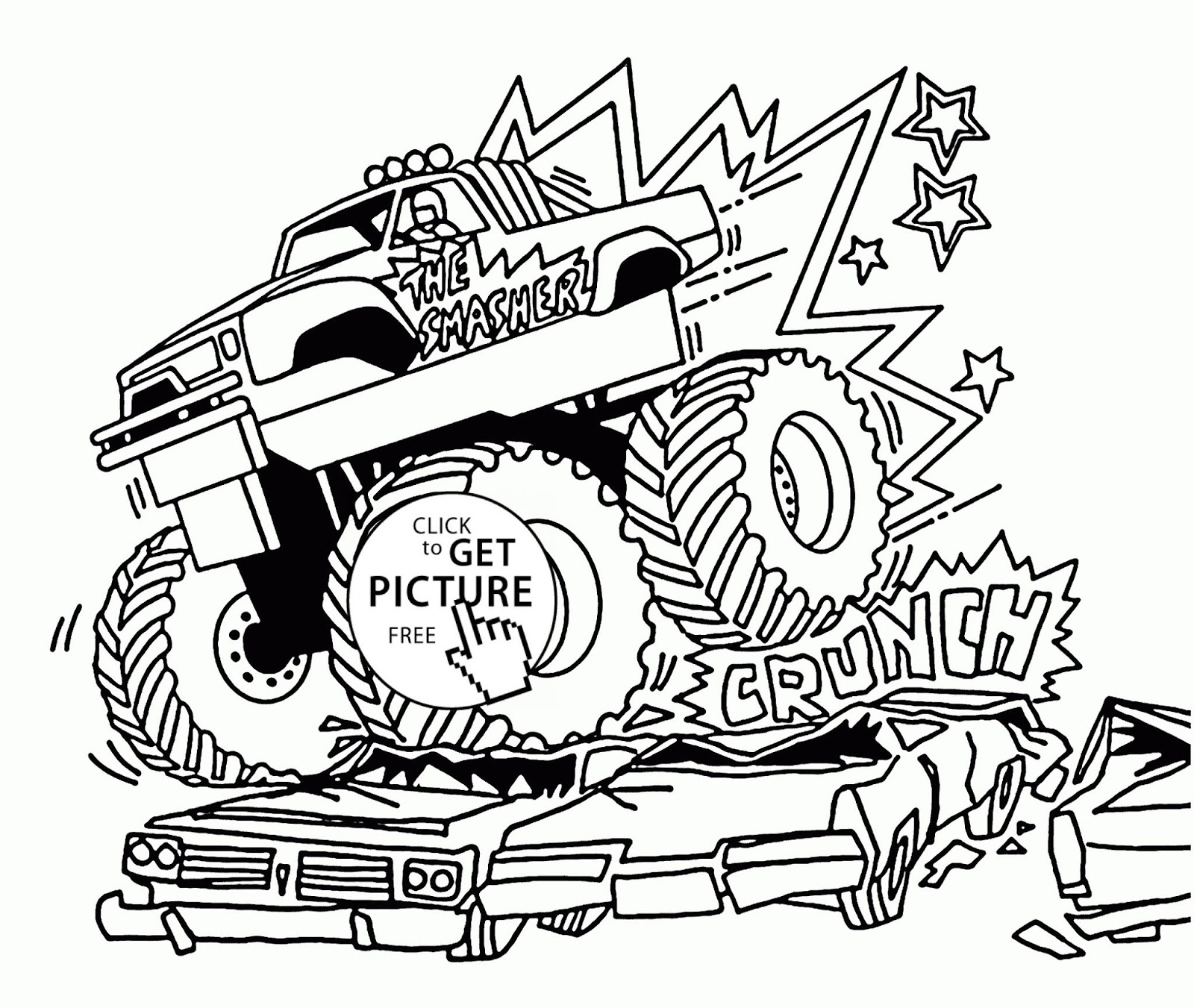 Monster Truck Coloring Page - Fun Coloring