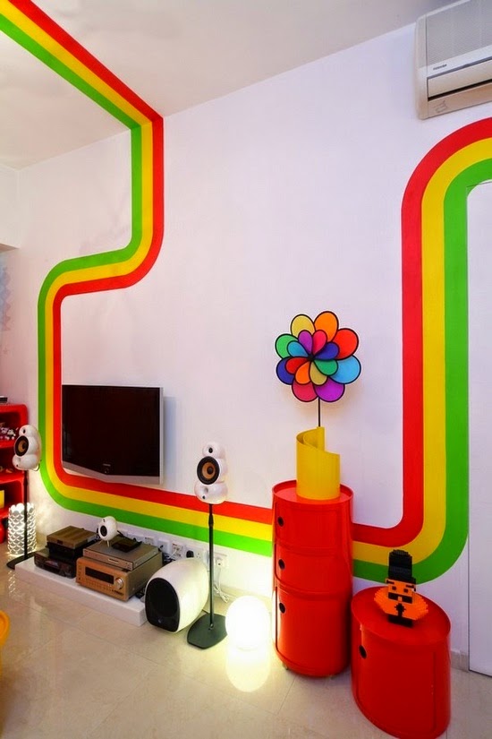 Decorate with rainbow