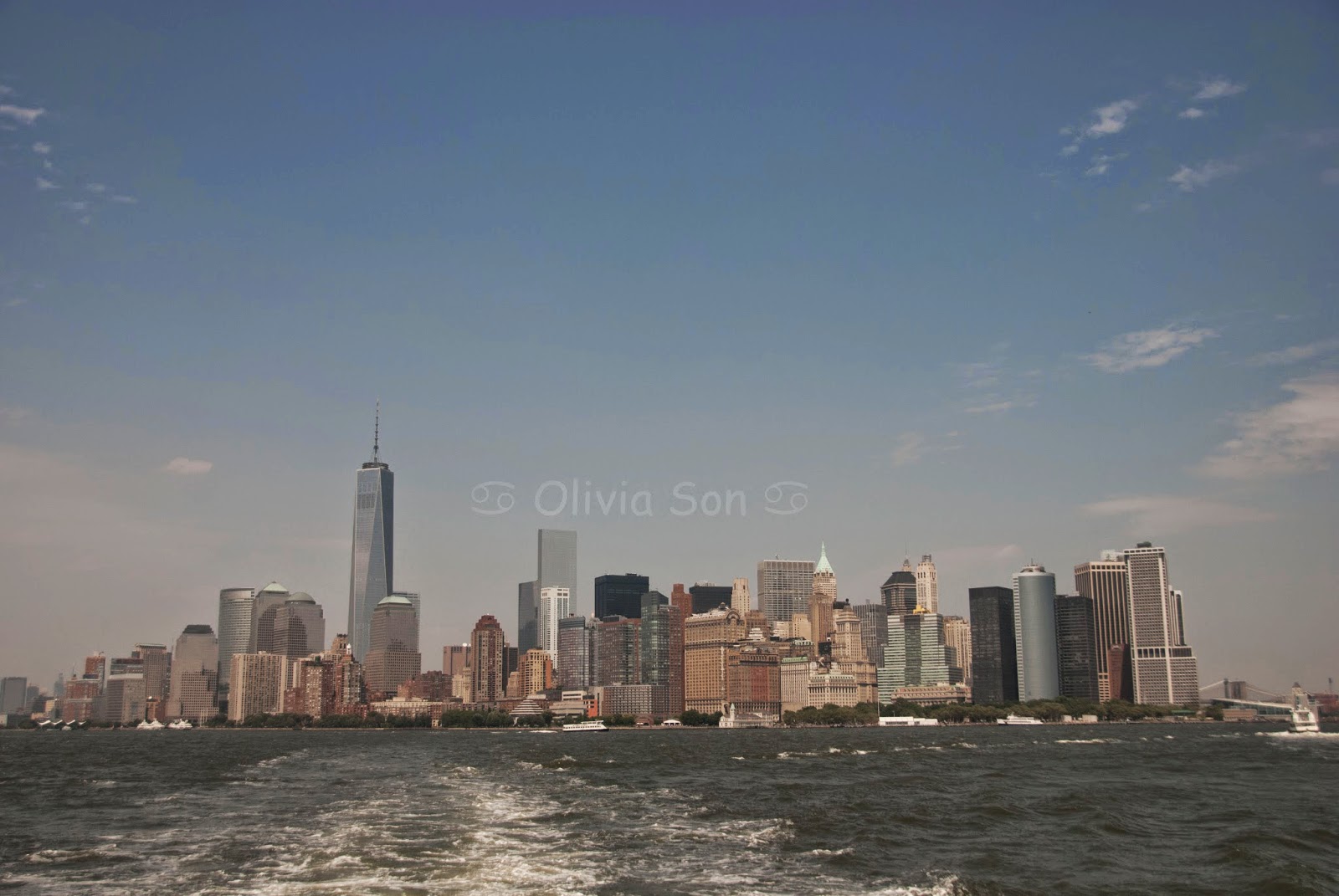 ferry statue of liberty, new york city, usa