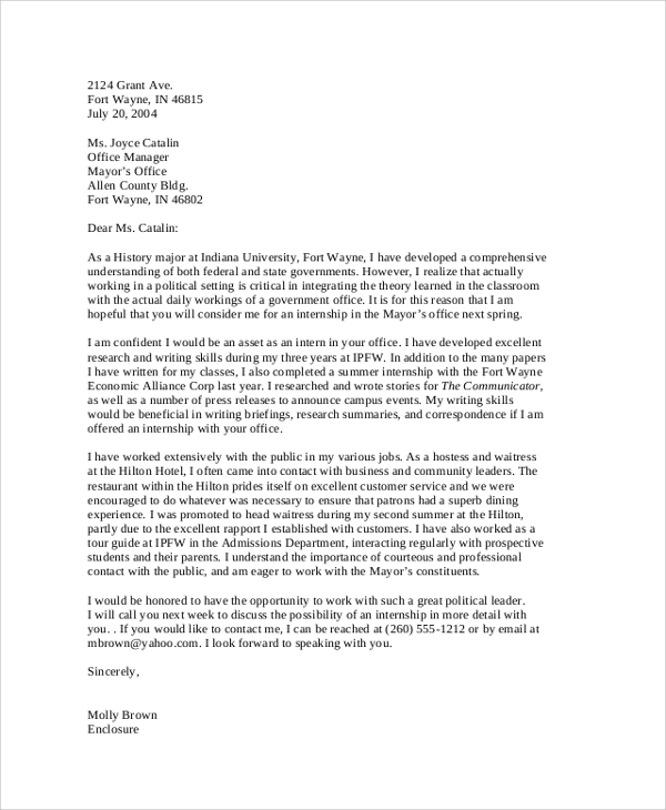 Federal Cover Letter Template - Free 22 Sample Cover Letter Templates In Pdf Ms Word 