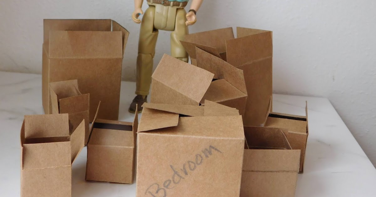 Joanne's Minis Dollhouse Miniature Moving Boxes