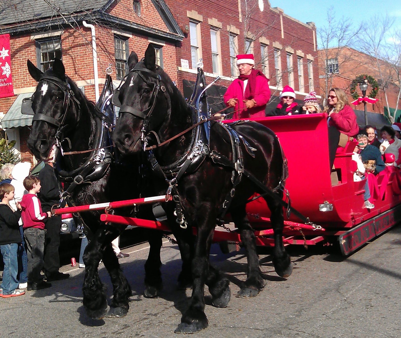 Towering Pines Living Southern Pines Christmas Horse Carriage Parade