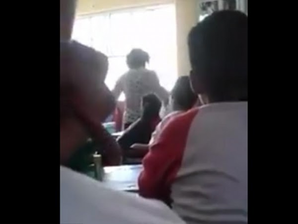 ‘Vamos a luchar tú y yo’: maestra de Texcoco a alumno mientras lo golpea (VIDEO)