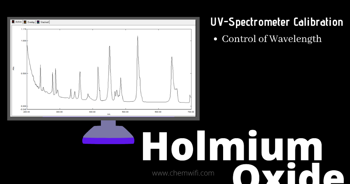 Control of Wavelength ( Calibration of UVSpectrometer ) Holmium Oxide