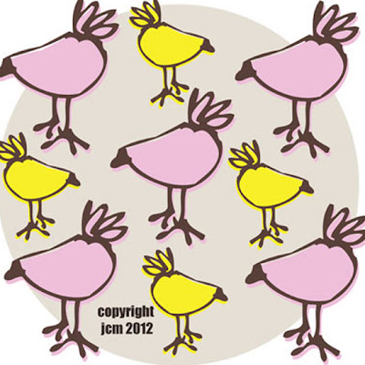 Jane Fitchett chick chicks Pattern course showcase part 3 - module 1 (April 2012 class)