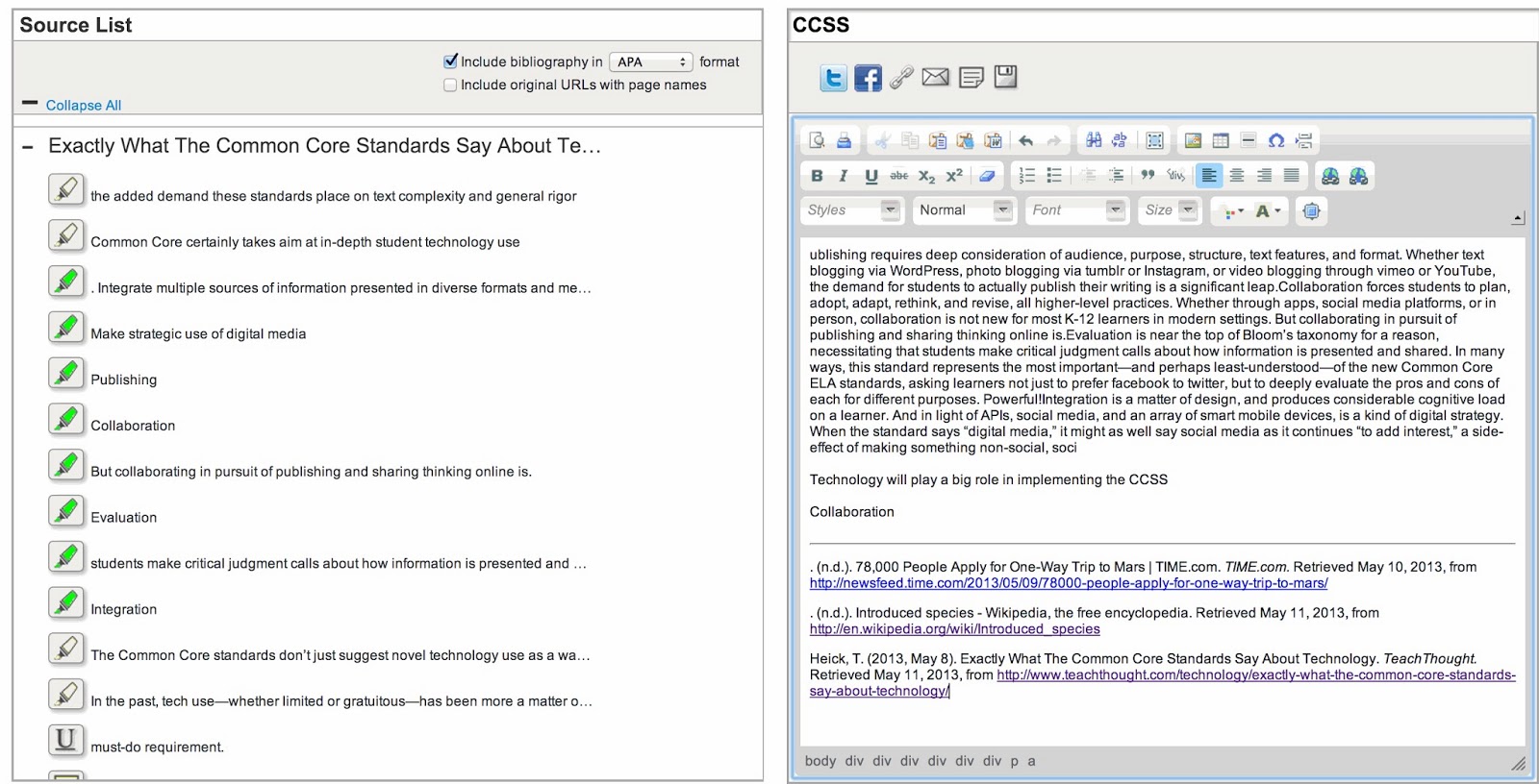 Moving Forward: Using Scrible to Teach Common Core Reading, Researching ...