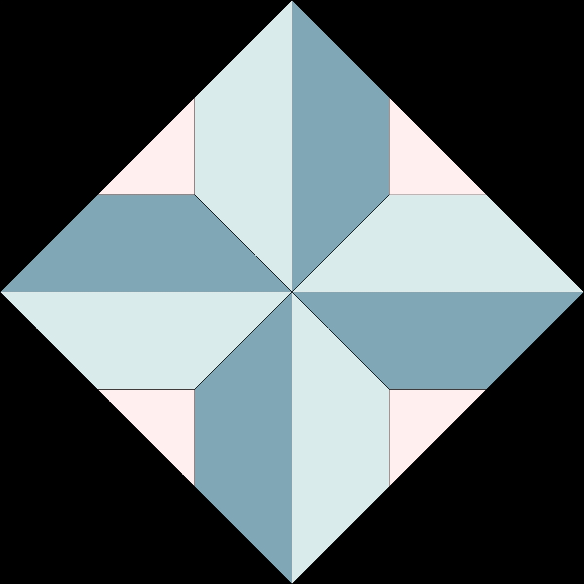 einfach bunt... 6 Köpfe 12 Blöcke 2019 Propeller Block im Februar