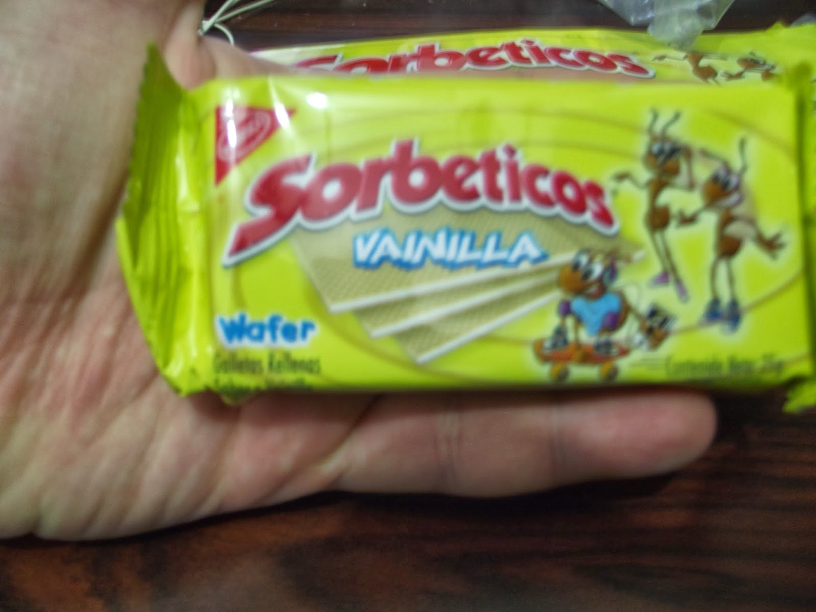 Sorbeticos Nabisco (Kraft Foods) 100g en 4 paquetes de 25g Hecho en