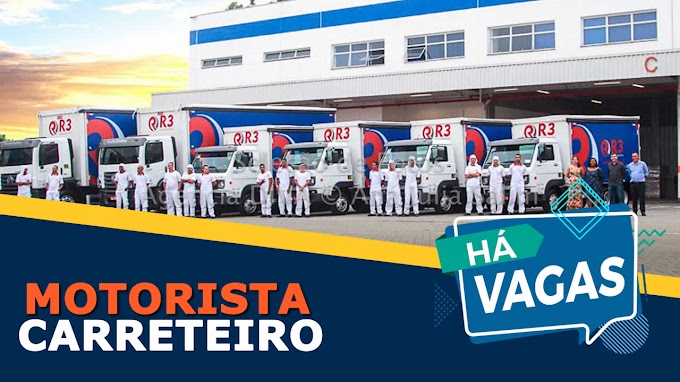 R3 TRANSPORTES ABRE VAGAS PARA MOTORISTA 