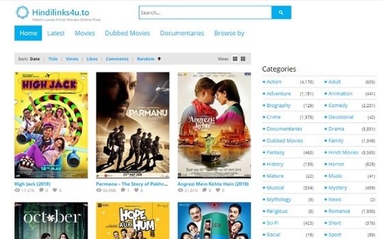 HindiLinks4u Unblocked Movie Downloading Website Latest URL