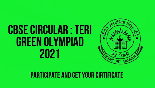 TERI GREEN OLYMPIAD 2021