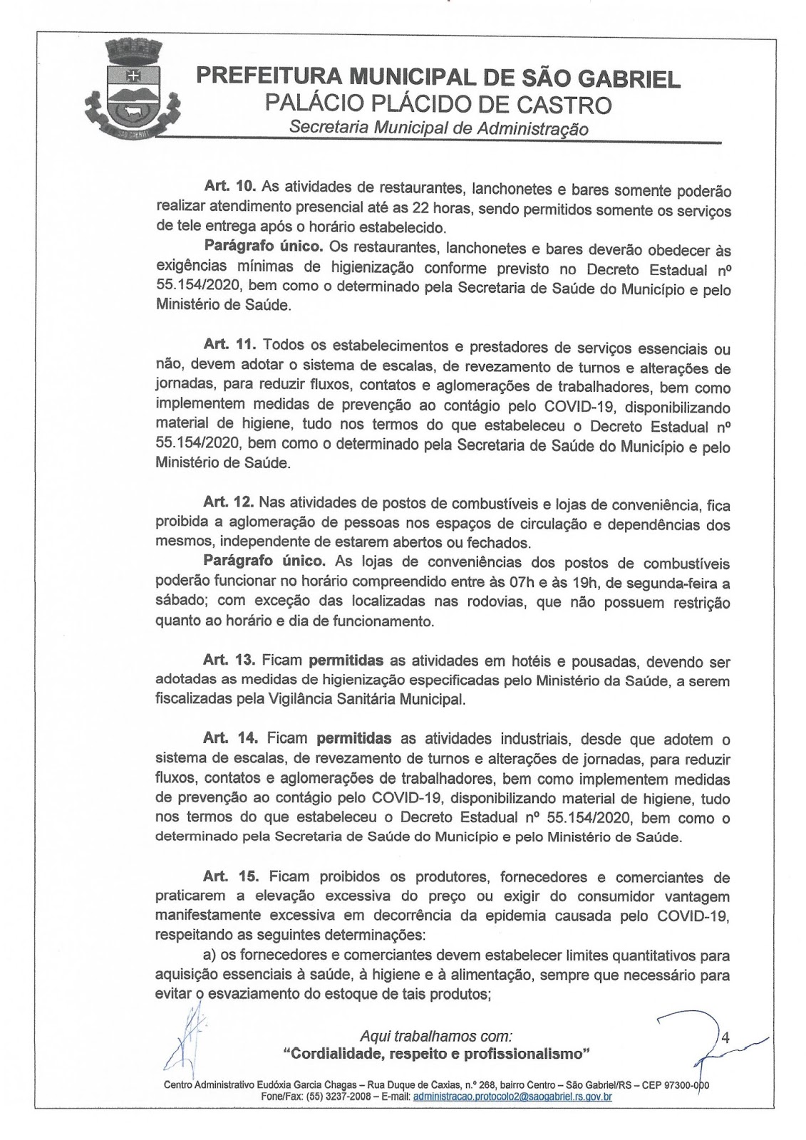 Caderno7 Prefeitura de São Gabriel lança novo decreto reabrindo o