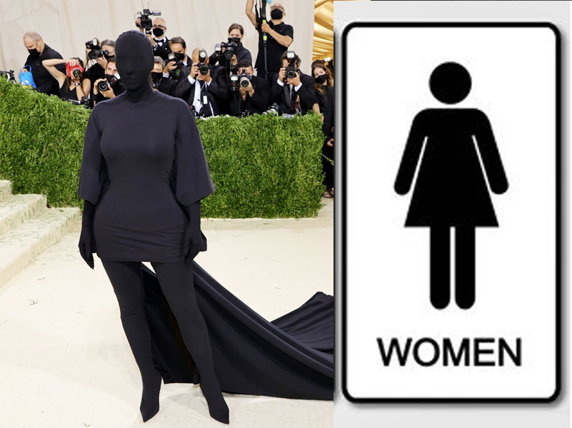 Образ Ким Кардашьян на Met Gala 2021 стал интернет-мемом