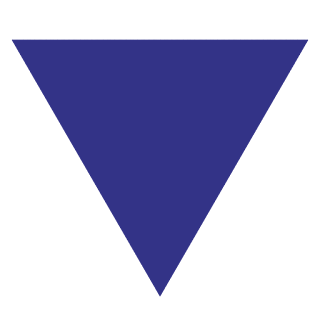 A triangle drawn in GIMP.