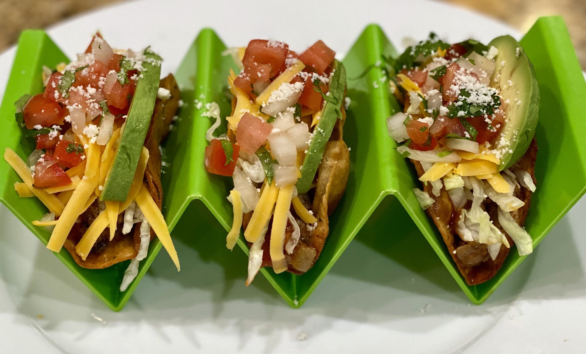 GREAT EATS HAWAII BEEF TACOS WITH 1 NET CARB TORTILLAS