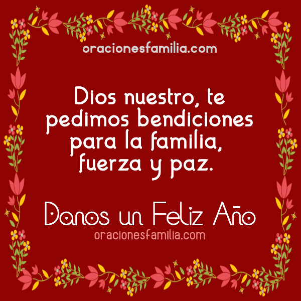 Oración corta para que Dios nos bendiga en el Año Nuevo