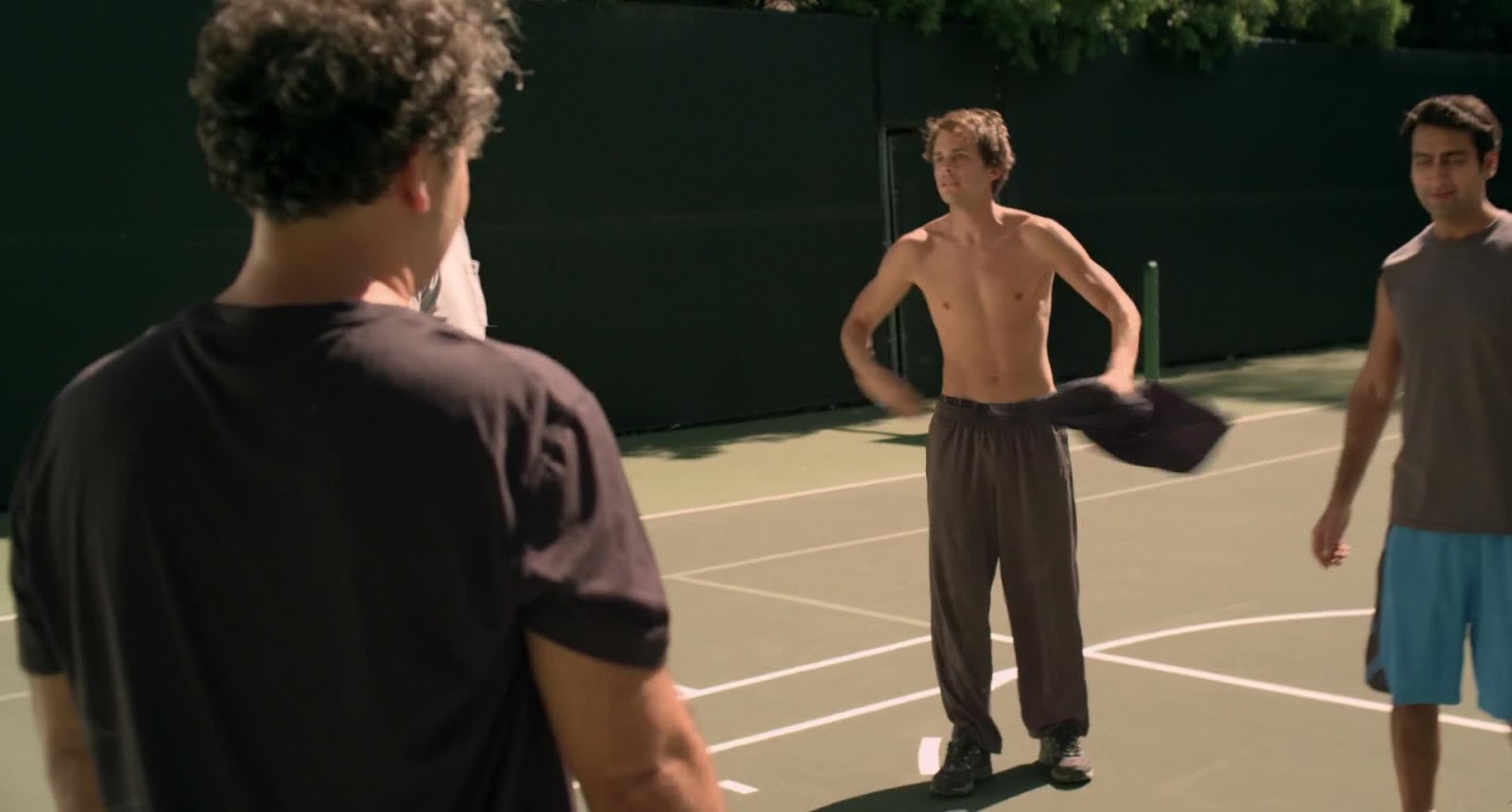 Johnny Simmons - Shirtless in "The Late Bloomer" .