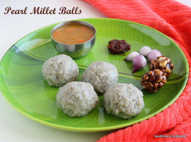 Sandhiya's Cookbook: Kambu Kali | Pearl Millet balls | Bajra Balls