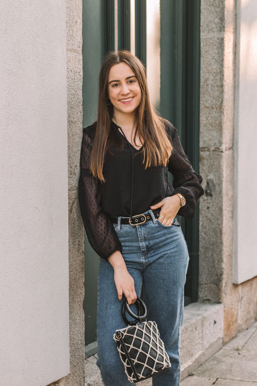 look simples primavera mom jeans