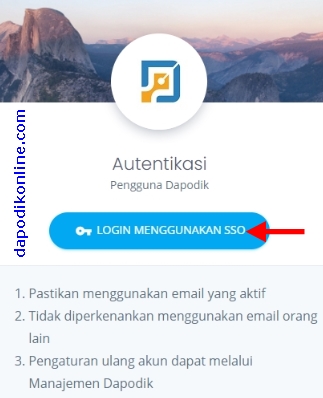 Cara Login Info GTK Menggunakan SSO