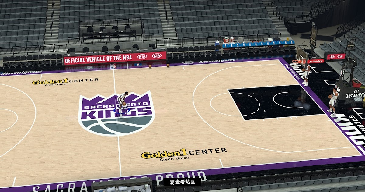 NBA 2K21 Sacramento Kings Updated Court V1.8 by SrtLebron