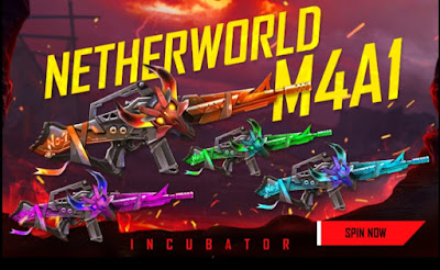 New Incubator Gun Skin In Free Fire Netherworld M4a1 Free Fire