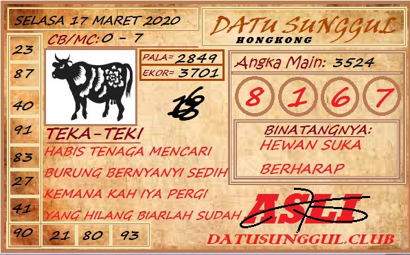 Prediksi Syair Hk 24 Maret 2020 Syair Togel Hk Pangkalantoto