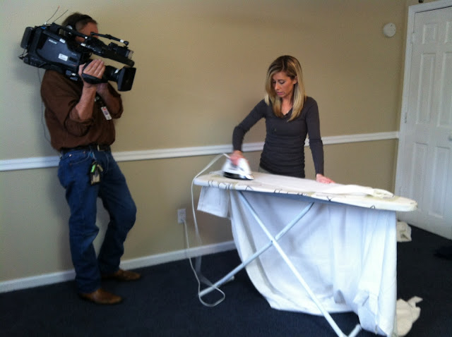 Ironing Curtains for the boys' room