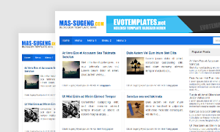 Screenshots of the free Mas Sugeng 2015 for blogger template Responsive
