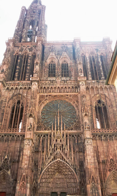 Katedra Notre-Dame Notre-Dame, Francja, Strasbourg, katedra, zabytek, styl gotycki