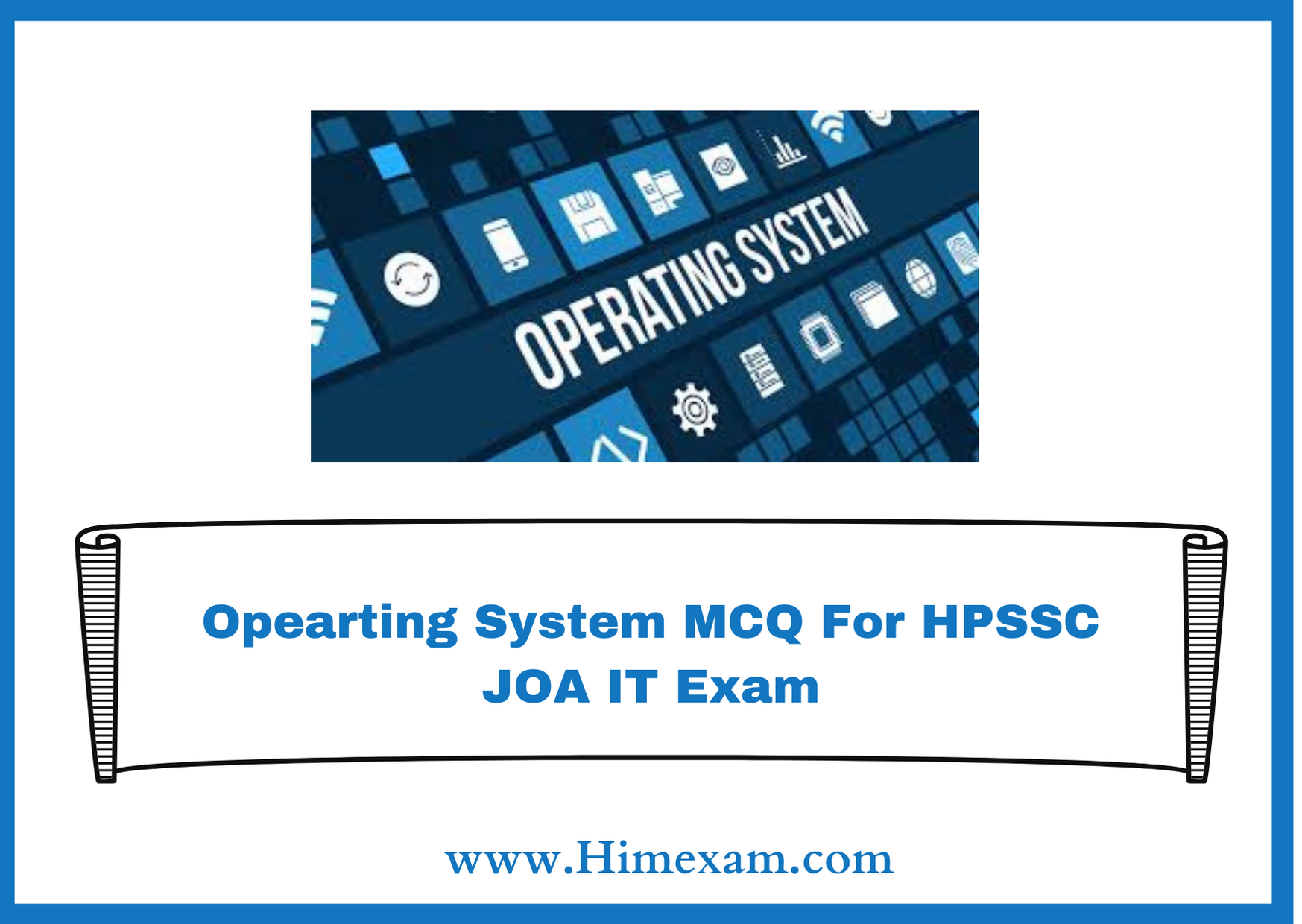 Opearting System MCQ For HPSSC JOA IT(Post Code -903) Exam