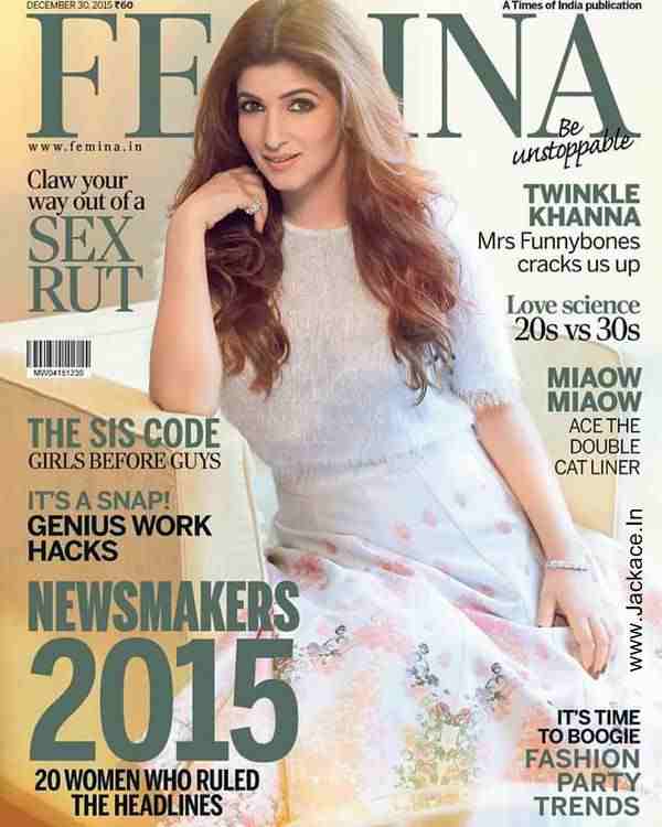 The Beautiful Twinkle Khanna n The Cover Of Femina