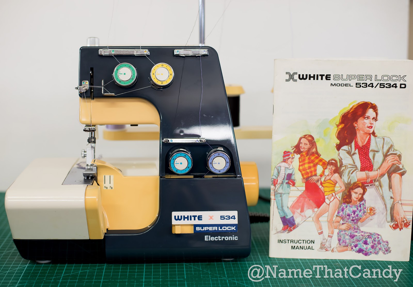 Art by Waiyi: My White 534 Serger is working!