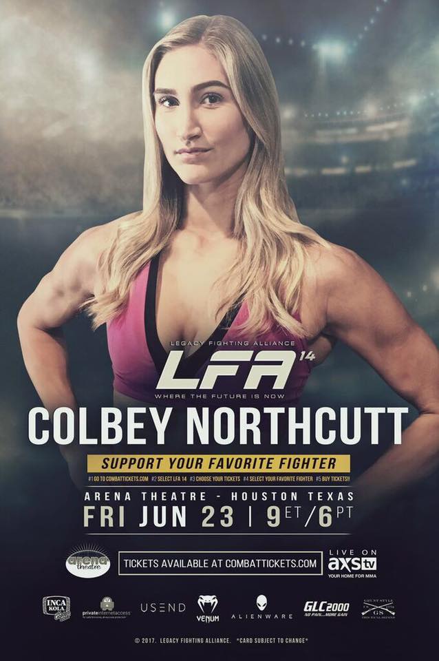 Colbey Northcutt Makes her Professional MMA Debut Tonight at LFA 14 BABES OF MMA