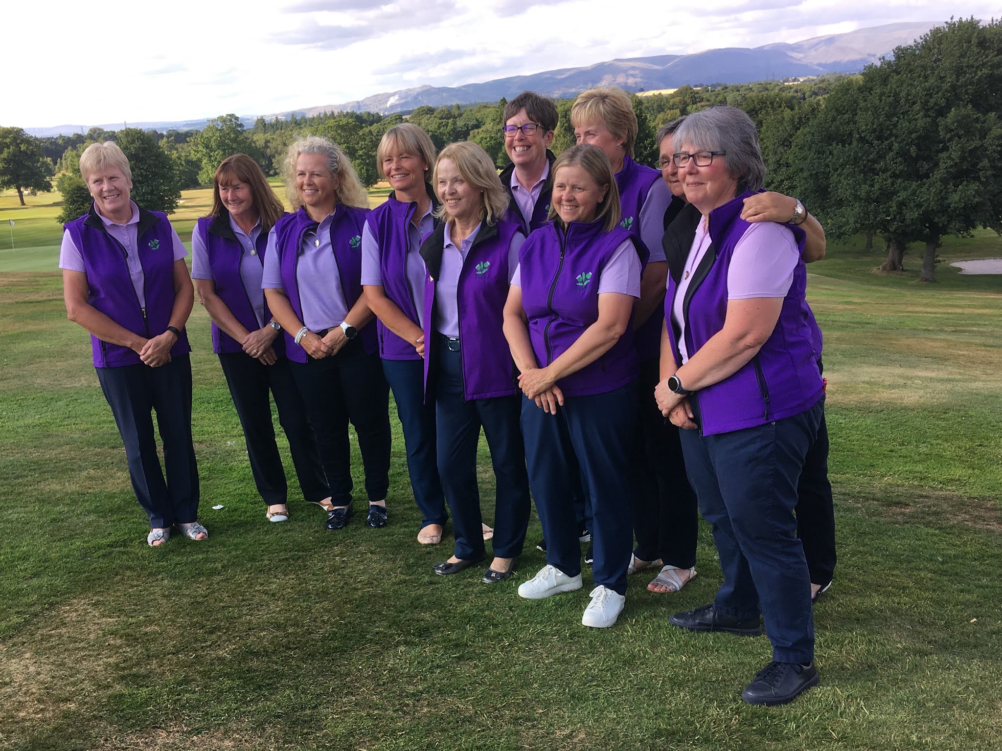 Lanarkshire Ladies County Golf Association Lesley playing in Vets