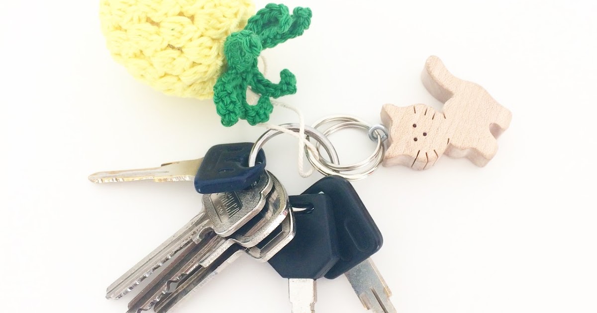 Annemarie's Haakblog Pineapple keychain