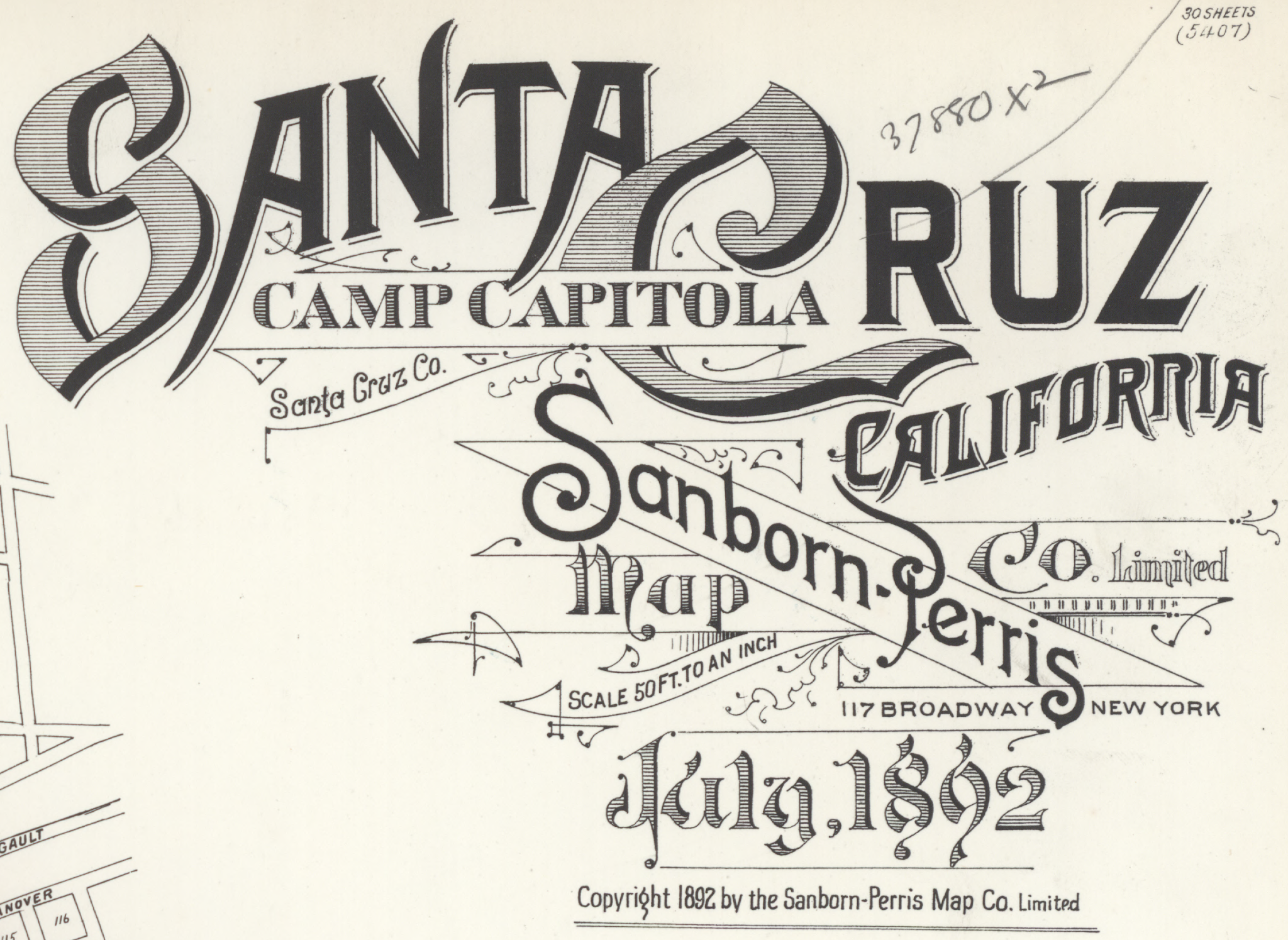 Santa Cruz Trains Sources Sanborn Map Company