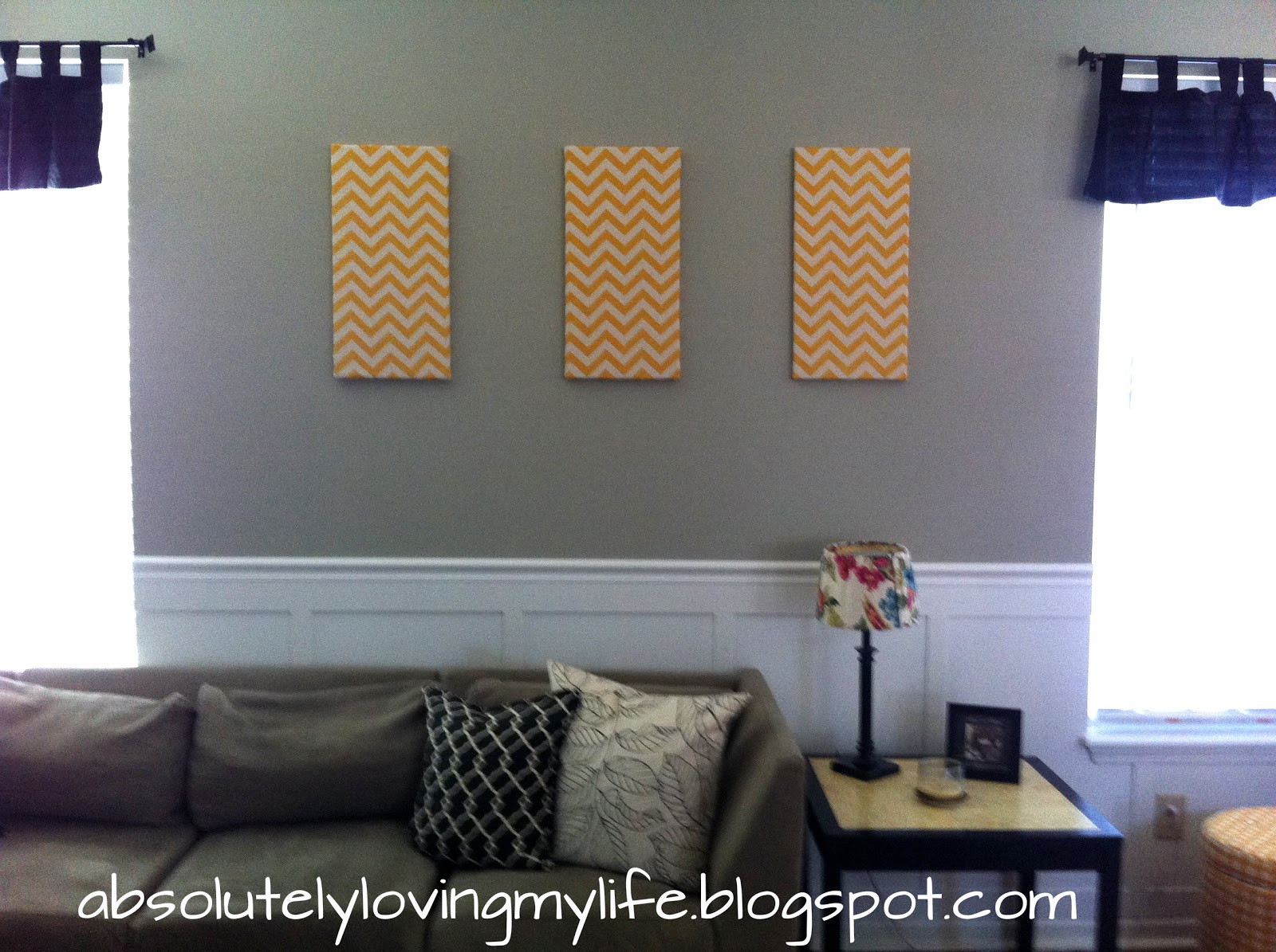 Loving Life Going Yellow DIY Wall Art Redo
