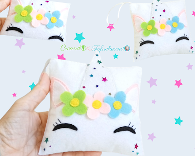 Fieltro Cojin De Unicornio En Tela Cheap Cojines Para Niñas