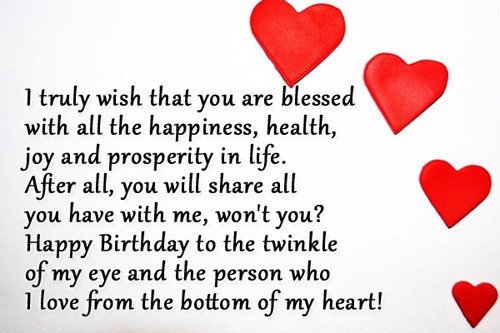 Birthday Wishes for Lover