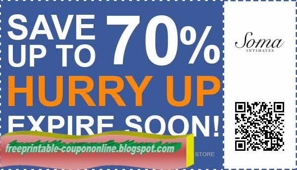 Printable Discount coupons 2019: Soma Intimates Discount coupons picture about Soma Coupons Printable titled Printable Coupon codes 2019: Soma Intimates Discount codes
