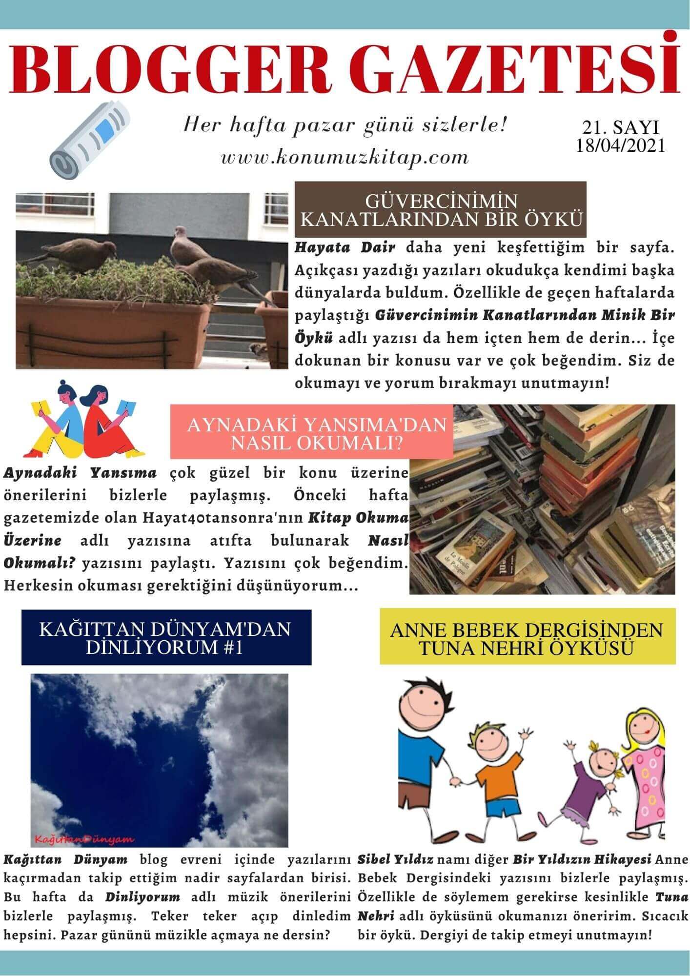 Blogger Gazetesi 21. Sayı Konumuz Kitap