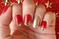 gold christmas manicure classic nails nail finger polish matte ring glitter painted except lots why